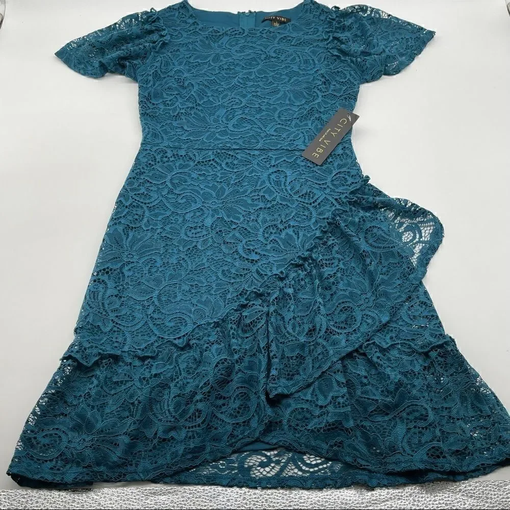 NWT City Vibe Lace Dress Sz 1